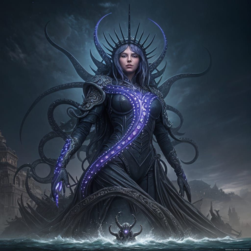 Statue of Liberty Transforms into Octopus: Detailed Digital ...