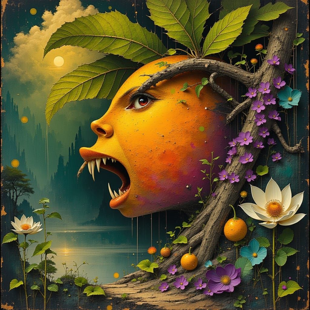 Cunning Serpent Offers Strange Fruit to Eve