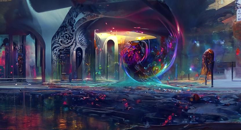 Dimensional Portal Art Inspired by Masters