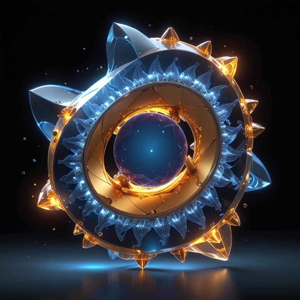 Fiery Fractal Core with Complex Iterations