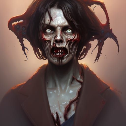 Demonic Eldritch Horror Zombie Portrait