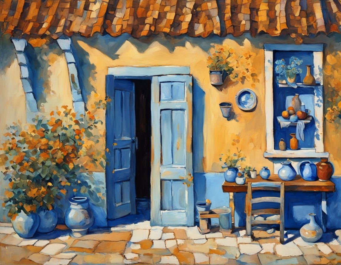 The Angel Gabriel in a Humble Kitchen, Announcing the Good N...