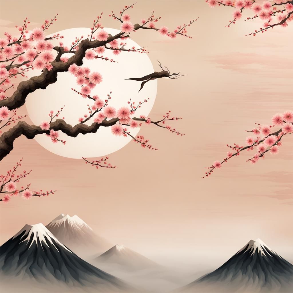 Realistic Japanese Landscape Painting