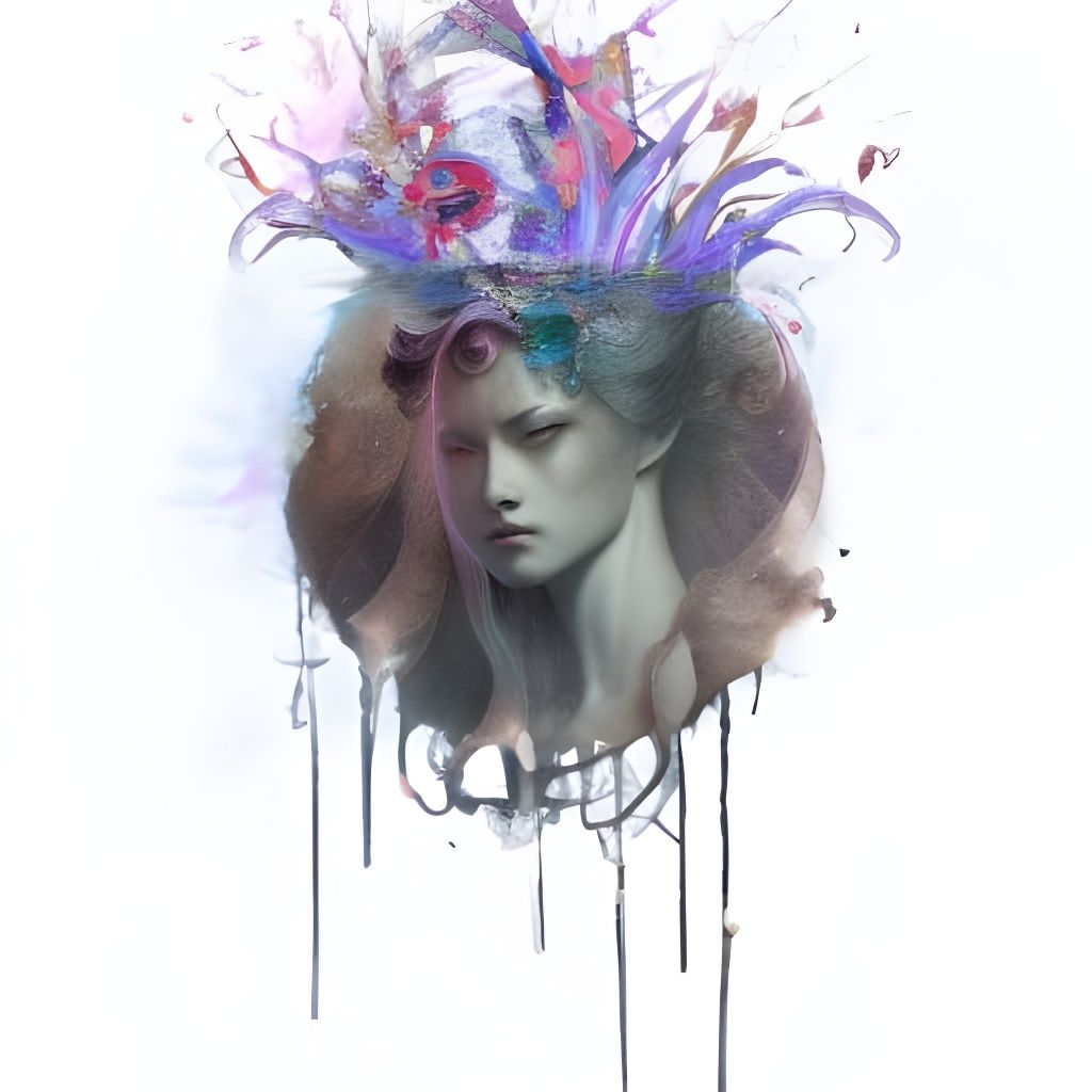 Thunder Priestess of Chaos, Matte Painting