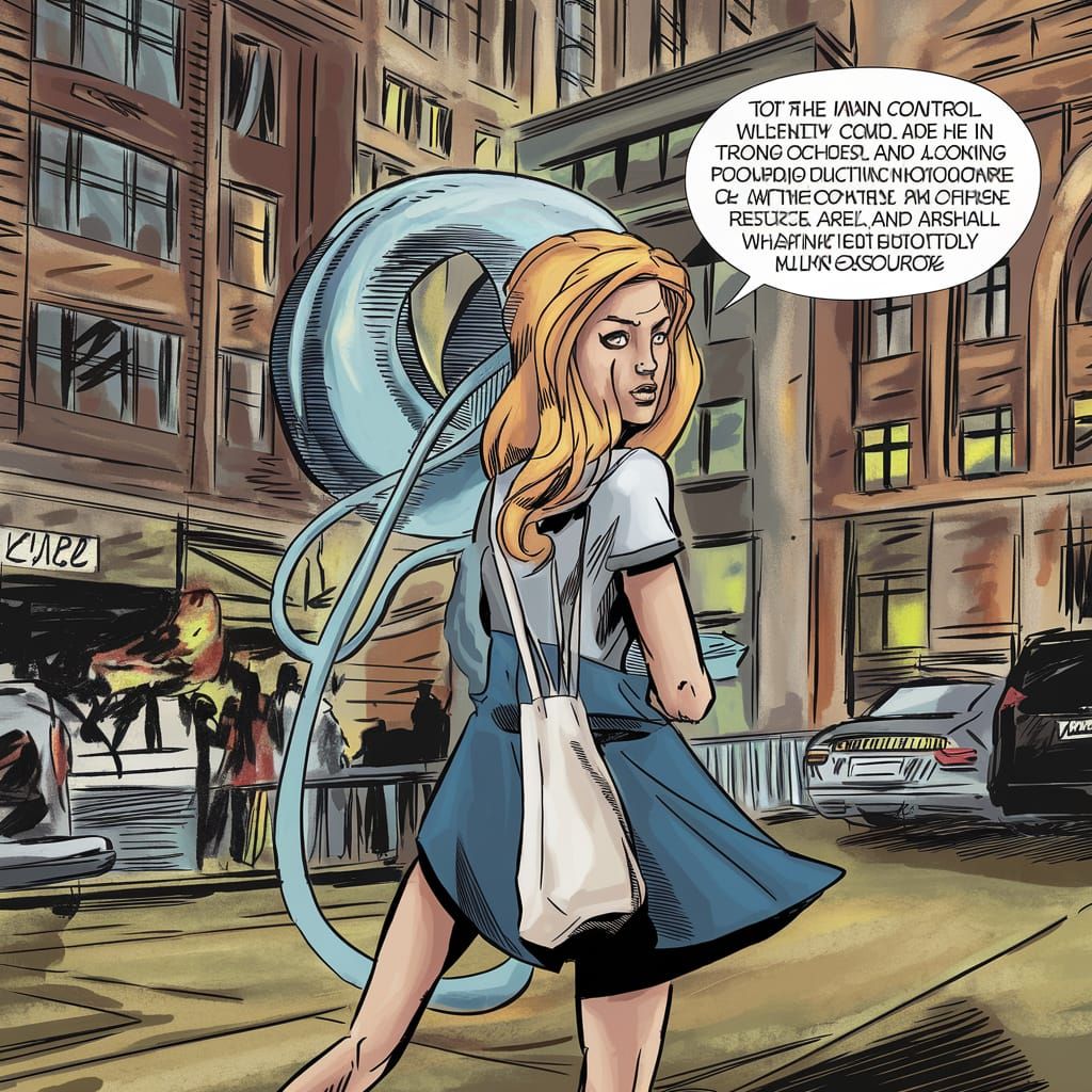 Glamorous Mermaid Moonchylde: Retro Comic Book Art