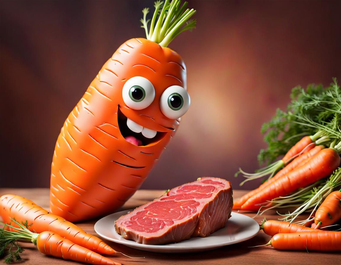Carrot's Steak Dream: A Vegetarian Fantasy