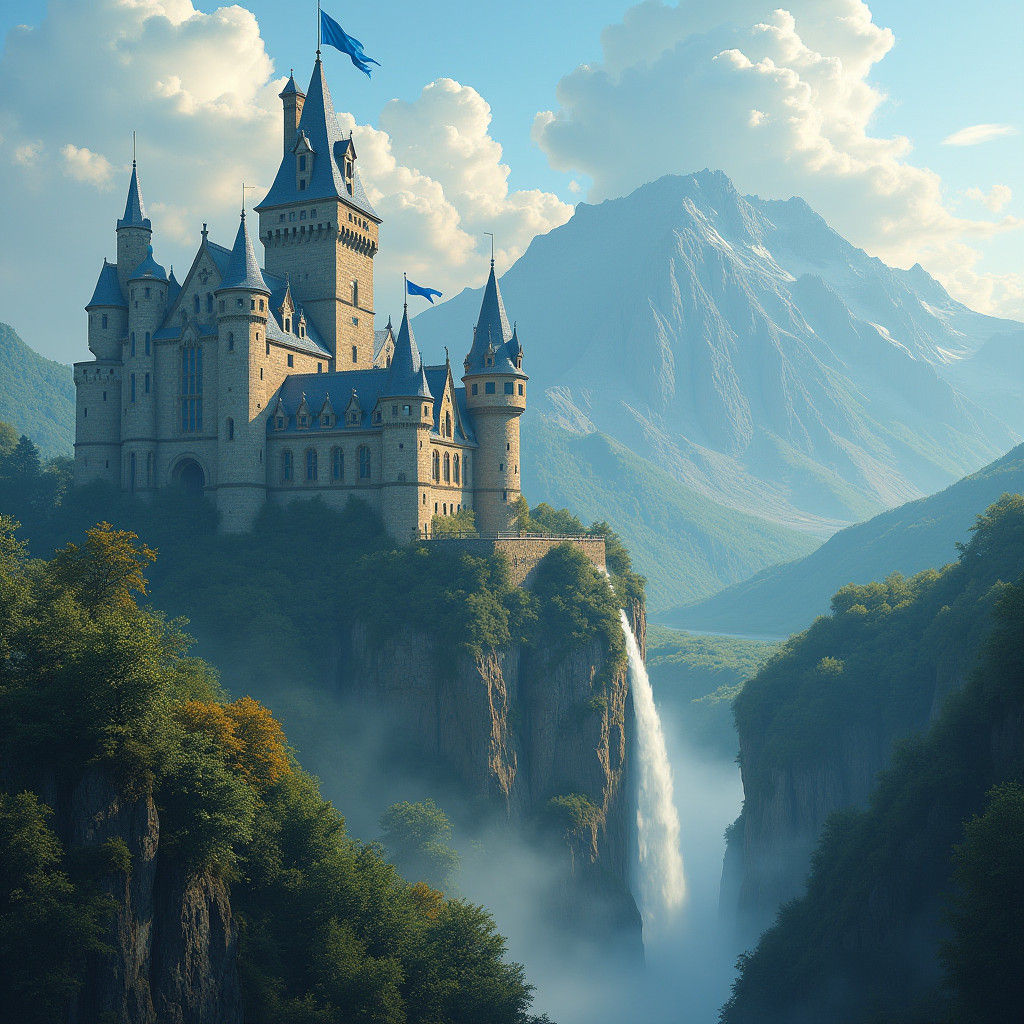 Medieval Castle: Hyper-Realistic Fantasy Concept Art