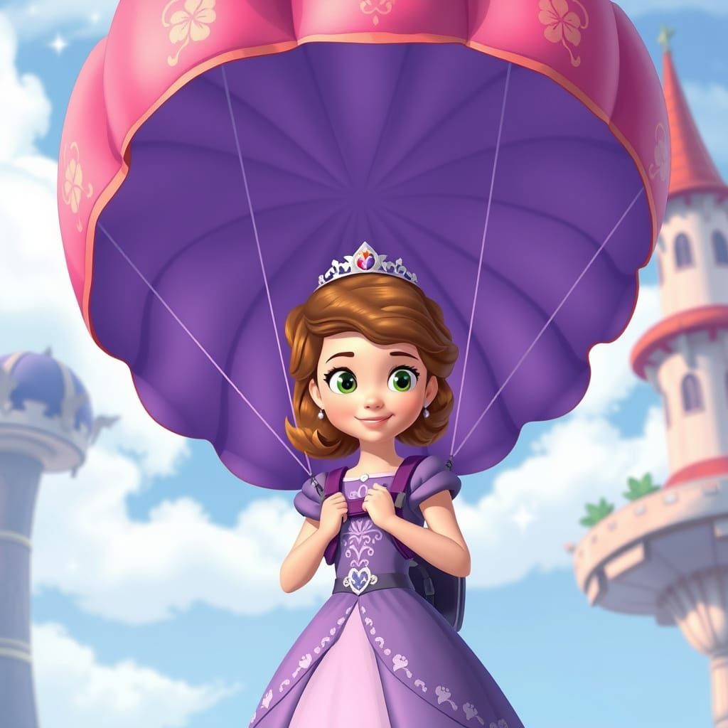 Princess Sofia's Whimsical Parachute Adventure