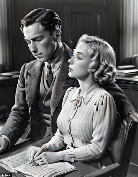 Finis Jennings Dake Kissing Wife: 1930s Photo