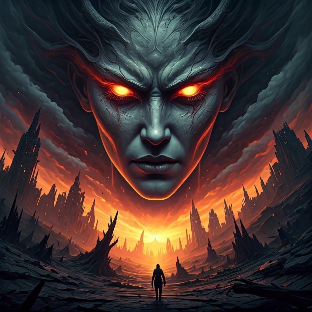 Goddess of Vengeance Radiates Fury Over Post-Apocalyptic Was...