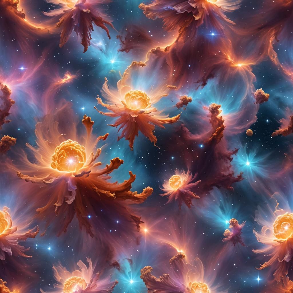 Ethereal Nebula in Timeless 3D Dreamscape