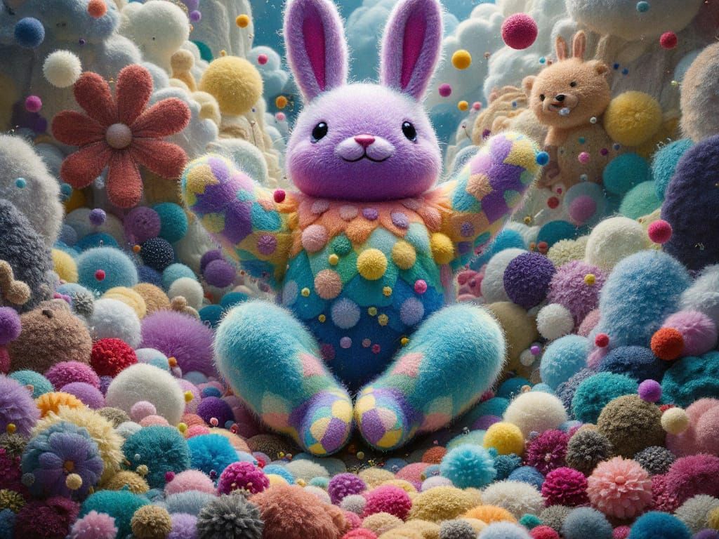 Superfluid Helium Felted Goodness