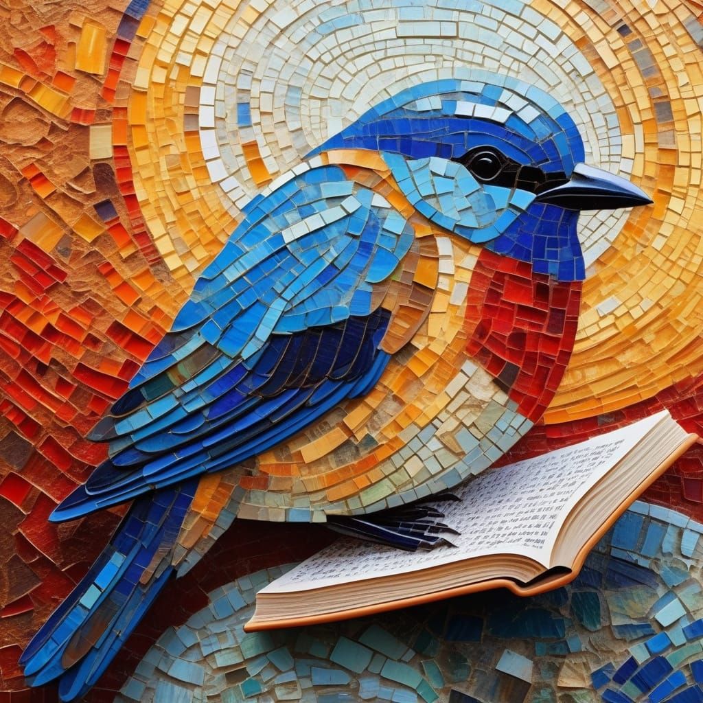 Fauvist Morning Scene with Bird in Red Cap