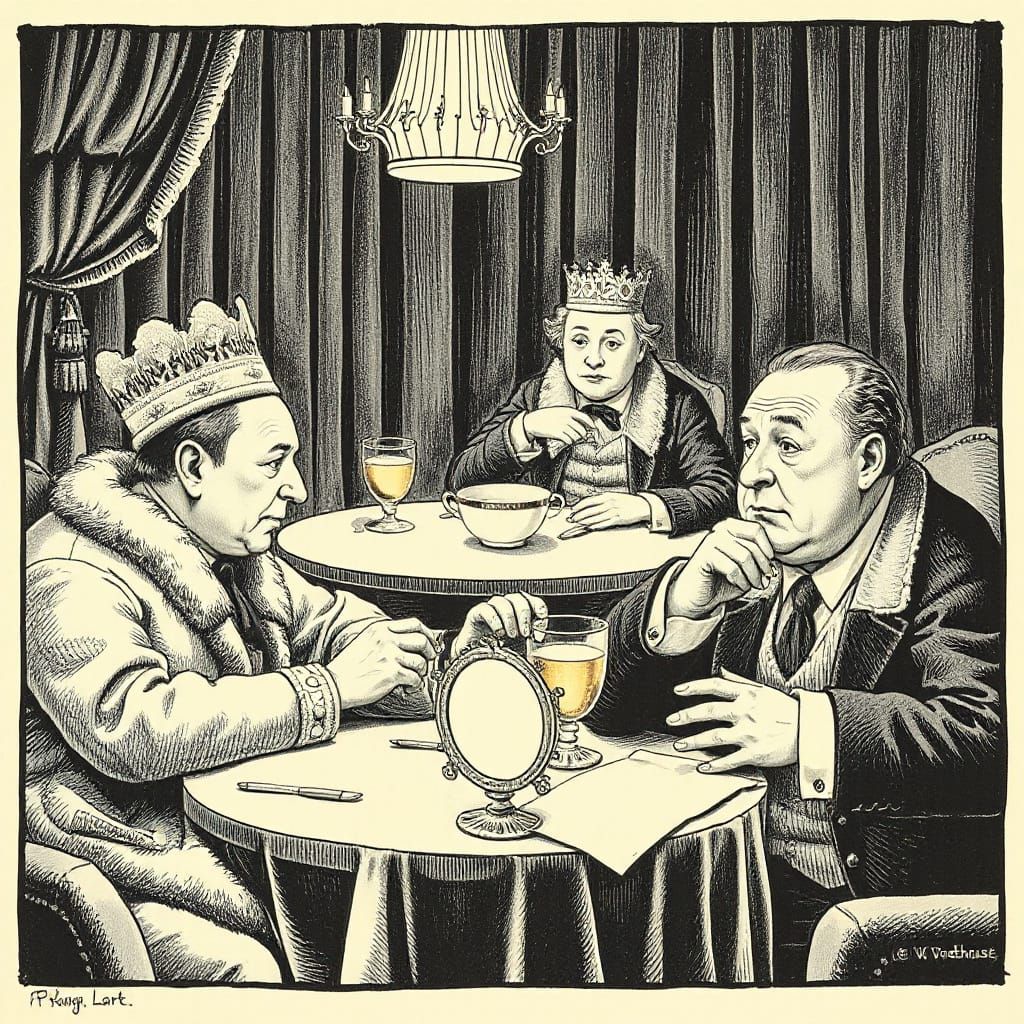 Satirical Woodcut of English Aristocracy