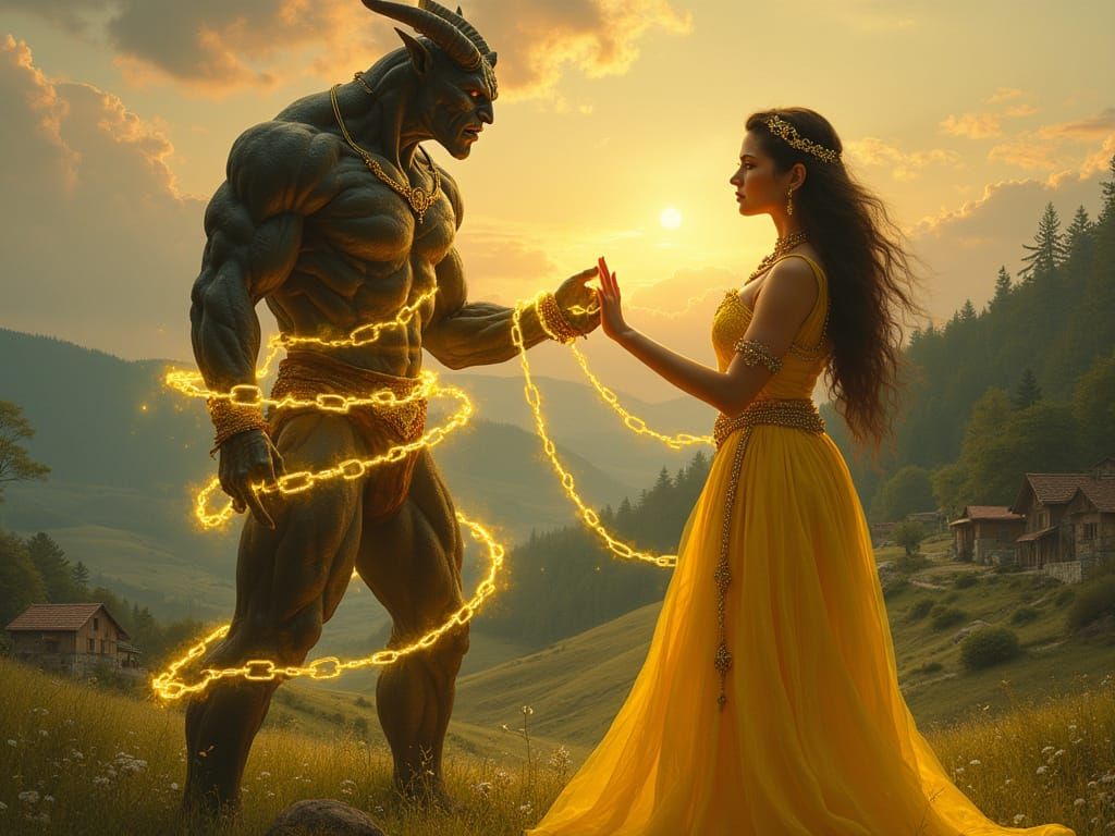 Mystical Enchantress Binds Powerful Demon