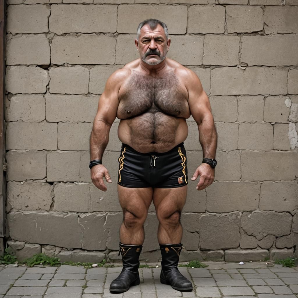Bulgarian Wrestler: A Portrait of Strength and Confidence