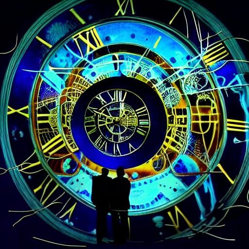 Surreal Clockwork People in Muted Colors