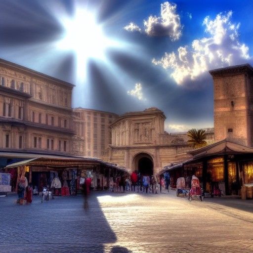 Grand entrance to a Roman market