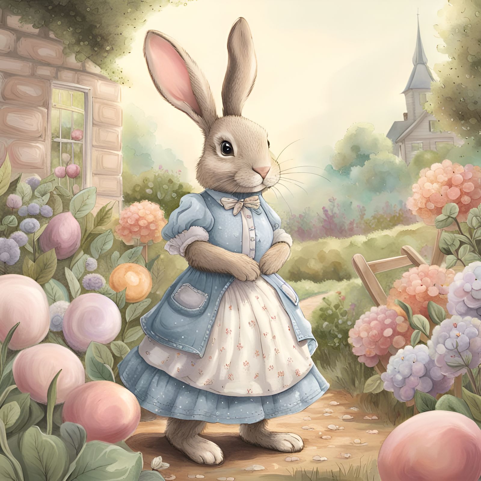 Beatrix Potter inspired art 🐰