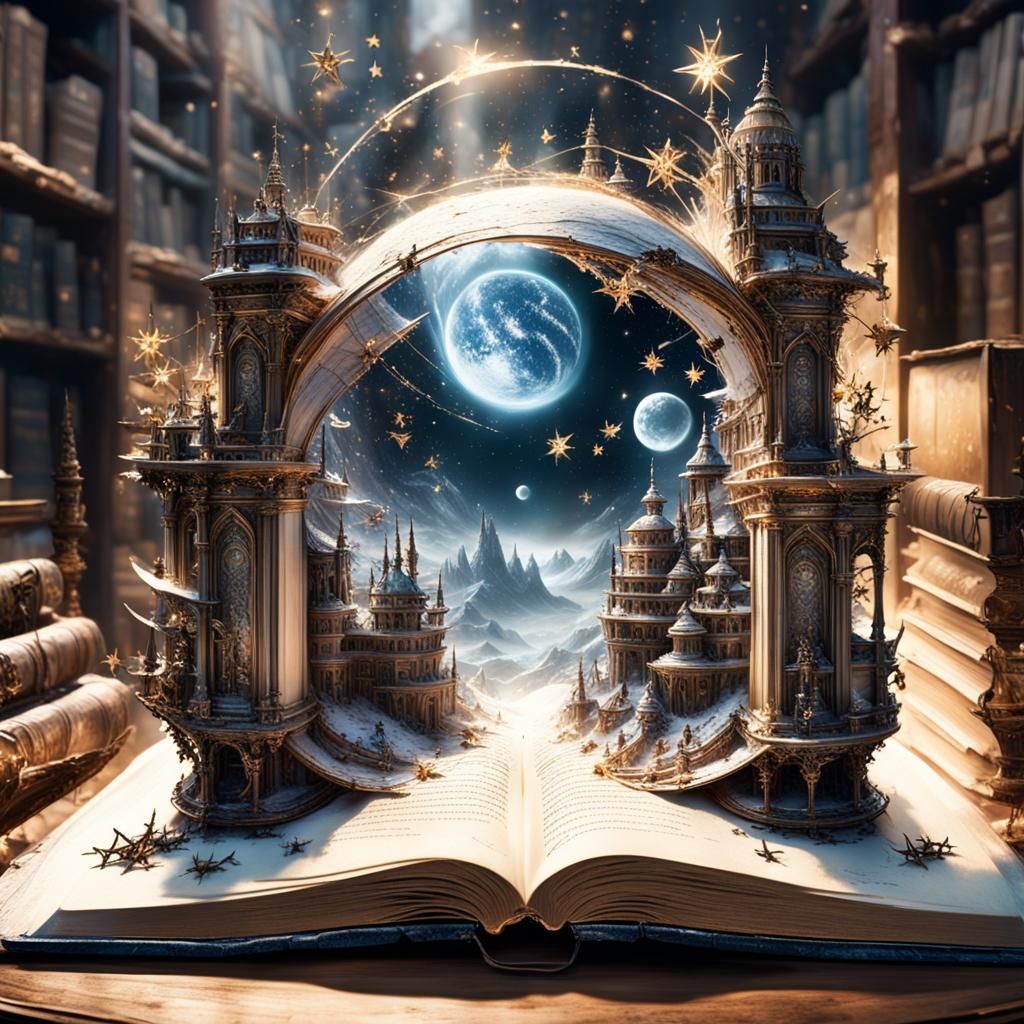 Miniature Sci-Fi World Emerges from Book