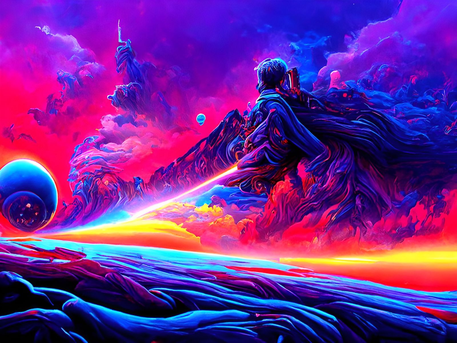 Psychedelic Landscape Art Inspired by Masters