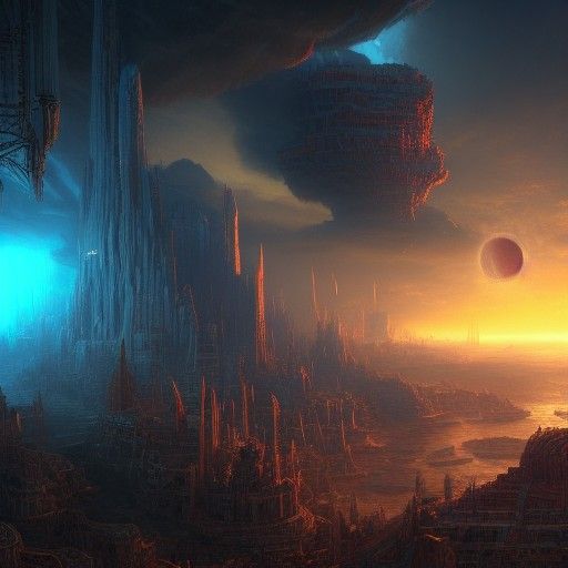 Overseer of the Multiverse: Dynamic Detailed Fantasy Art