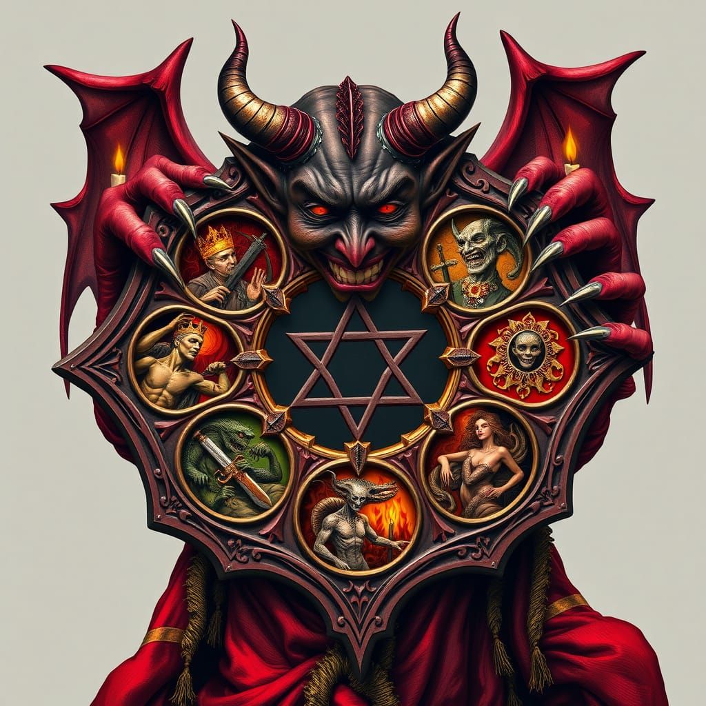 The Devil's Sinful Theorem in Gothic Horror Style