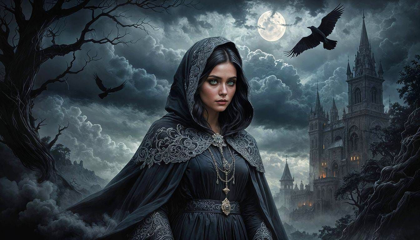 She's made of smoke and black feathers