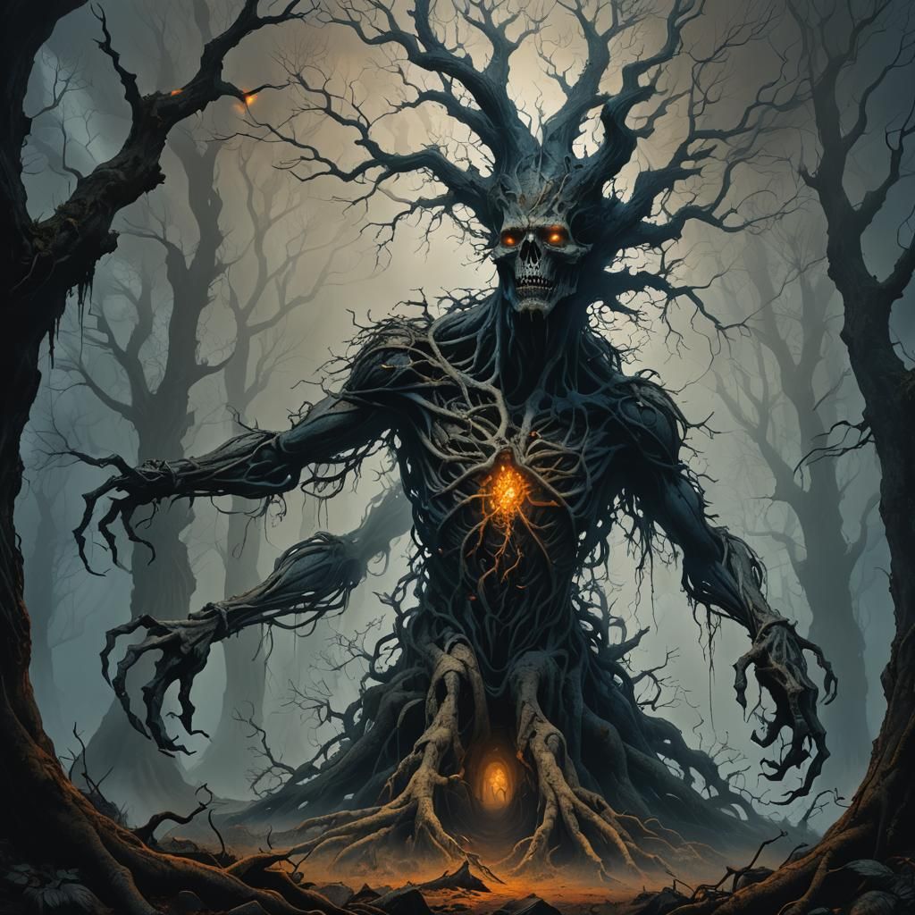 Terrifying Creature Emerges from Ancient Forest