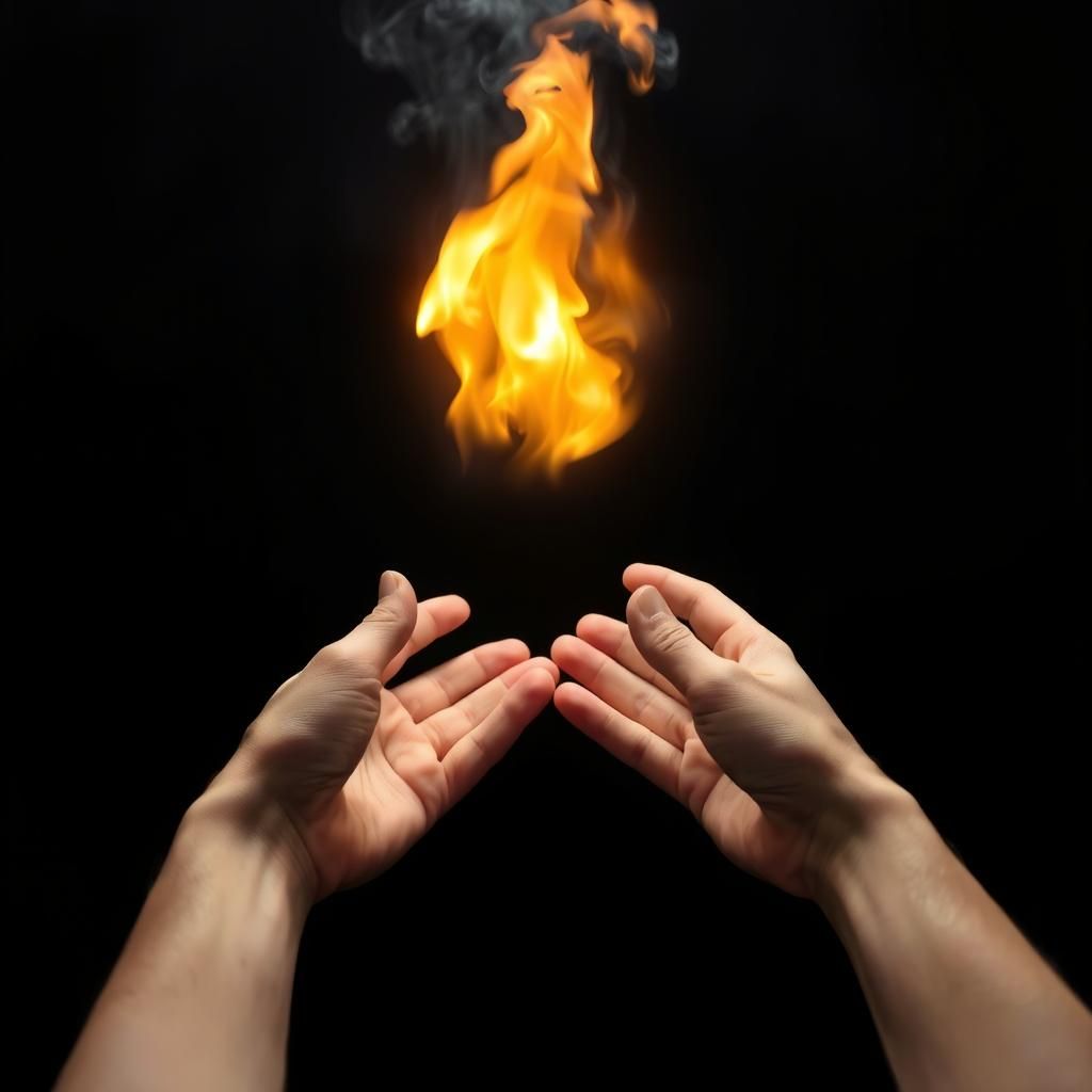 Searing Ember Suspended in Midair