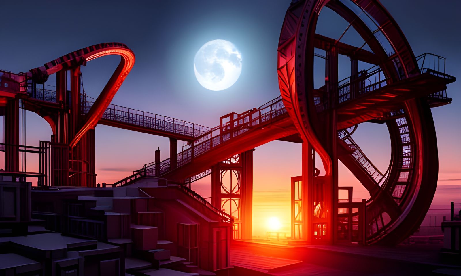 Welder Repairs Mecha Warrior in Cassette Futurism Style