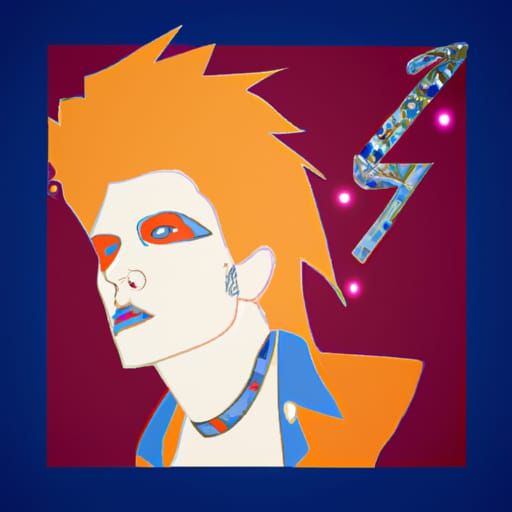 Ziggy Stardust Digital Art Rendering