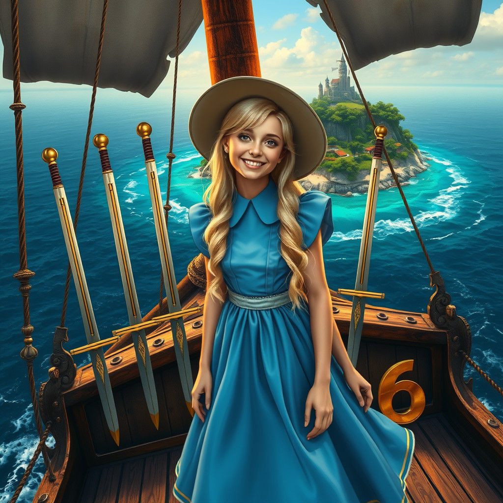 Alice's Sword Boat Voyage to Wonderland Island
