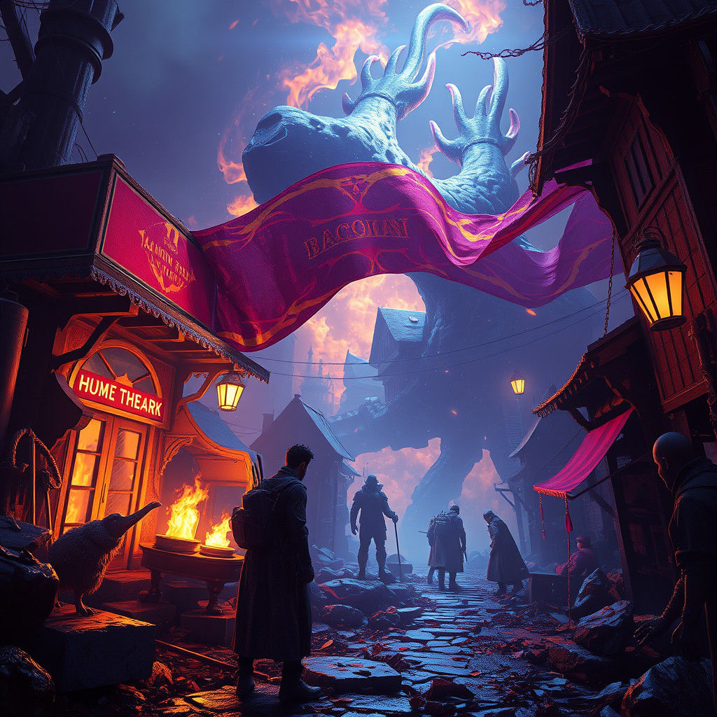 Bacon Home: Dark Fantasy Concept Art