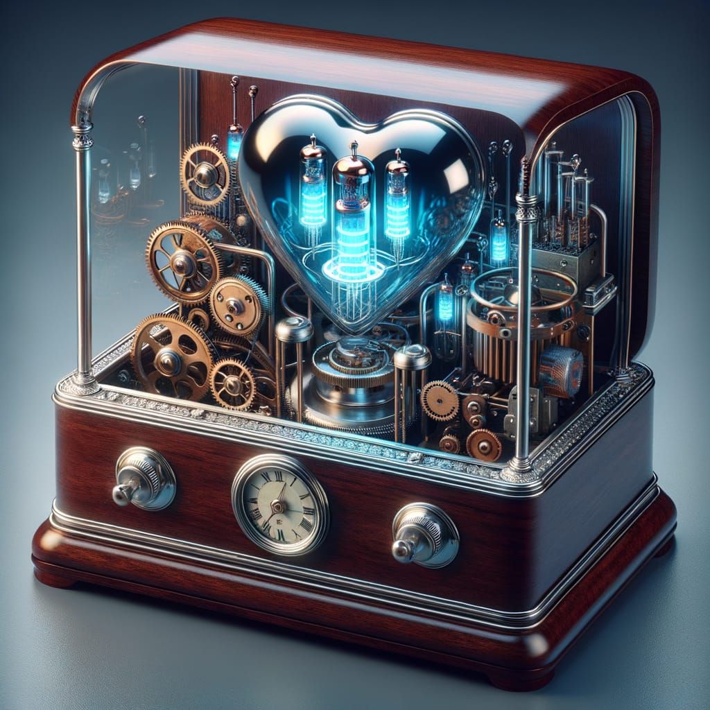 Steampunk Music Box with Nixie Flux Capacitor