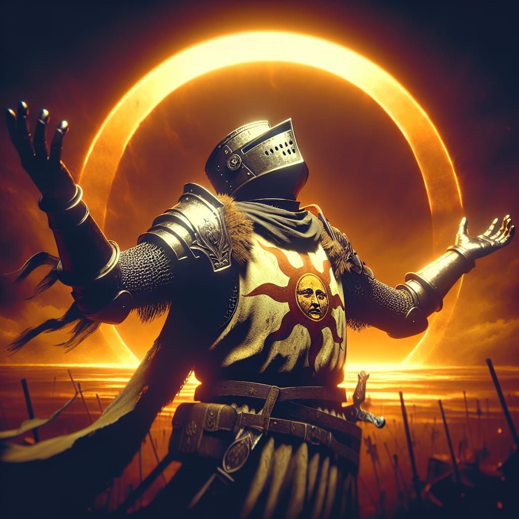 "Solaire of Astora, warrior of sunlight"