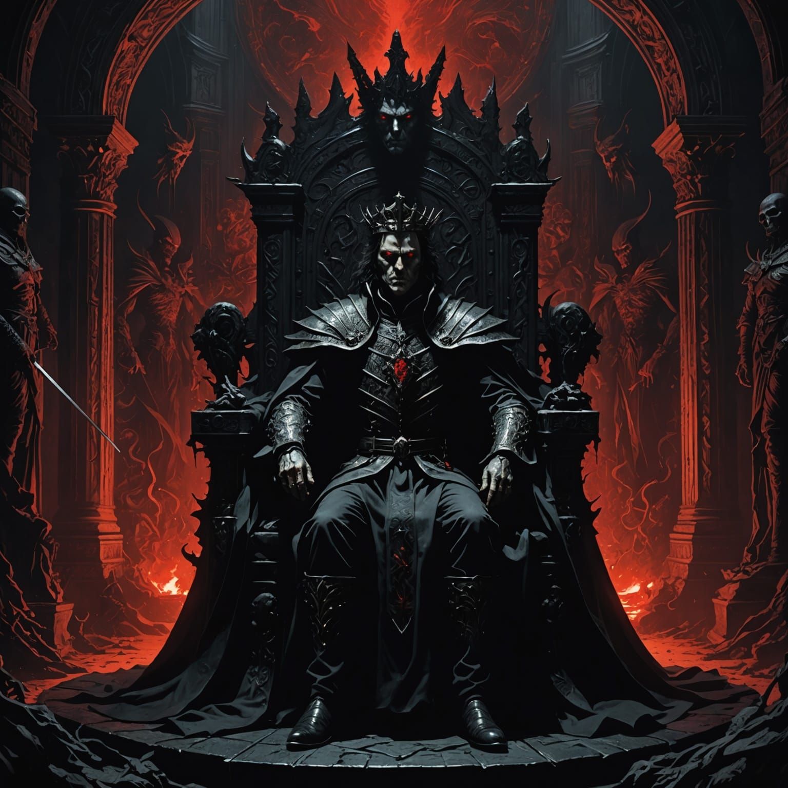 The Shadow King on His Throne