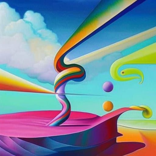 Colorful Surreal Fantasy: Venting Frustration
