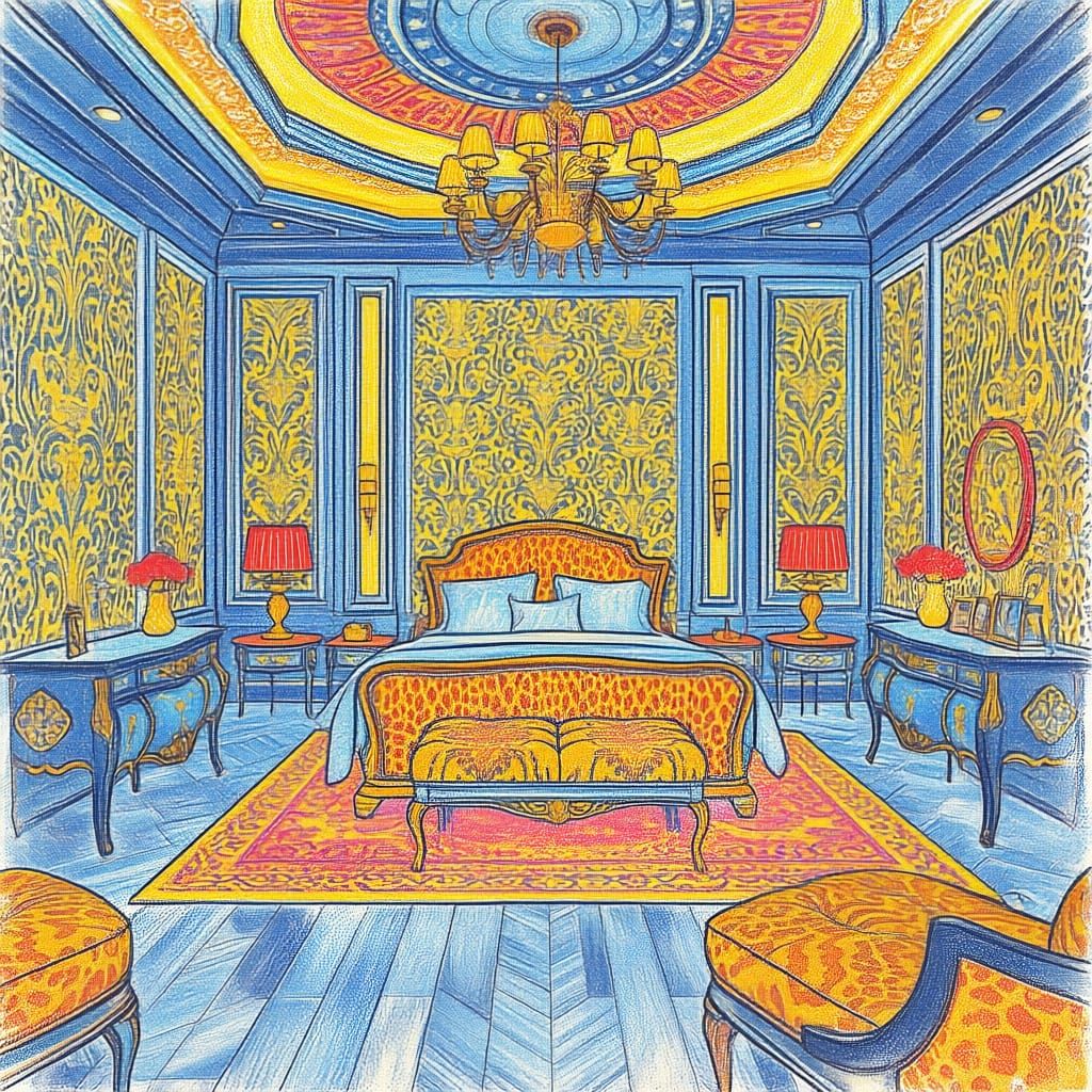 Stunning Leopard Print Master Bedroom in Hyperrealistic 3D