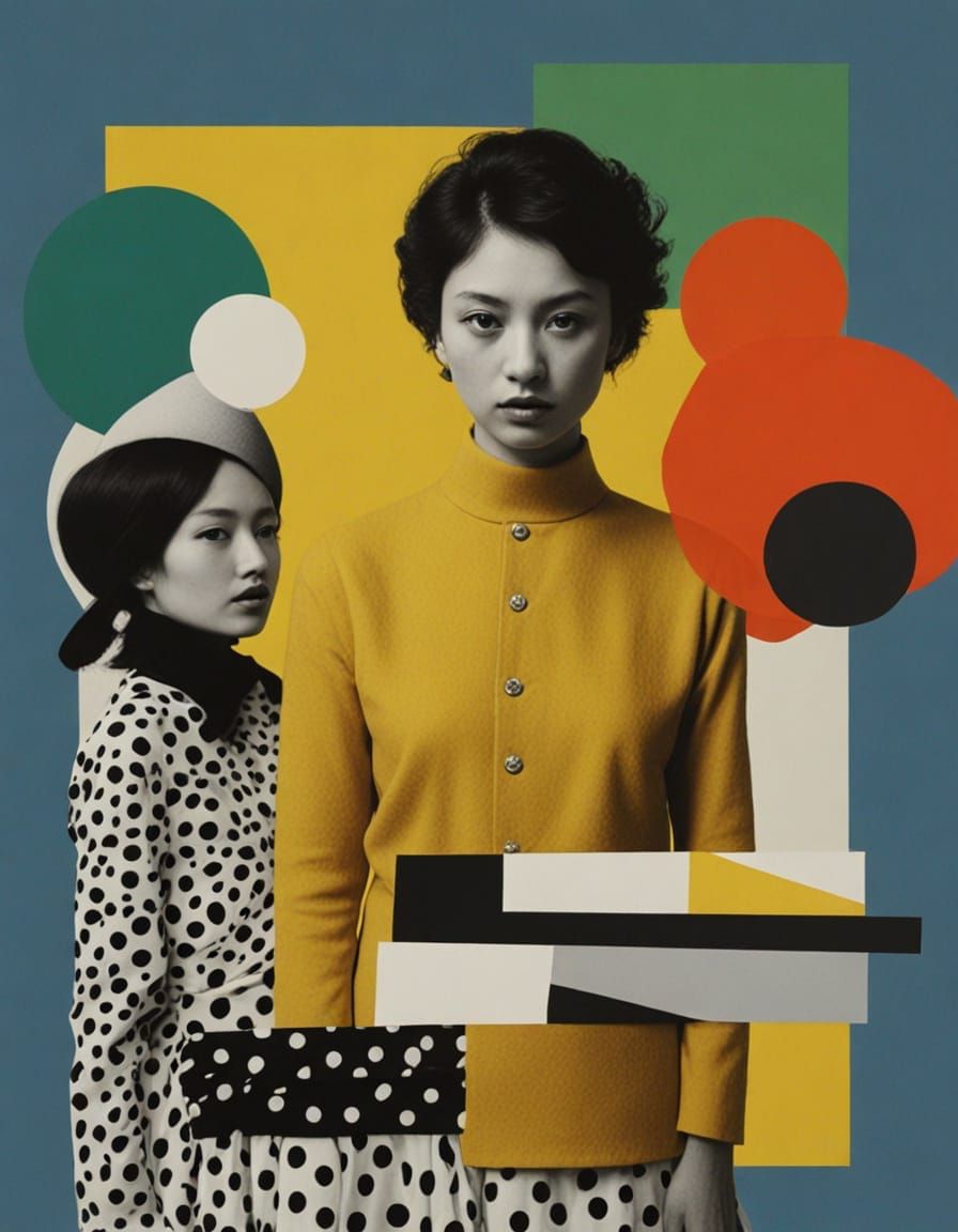 Layered Dotted Photography in Black and White