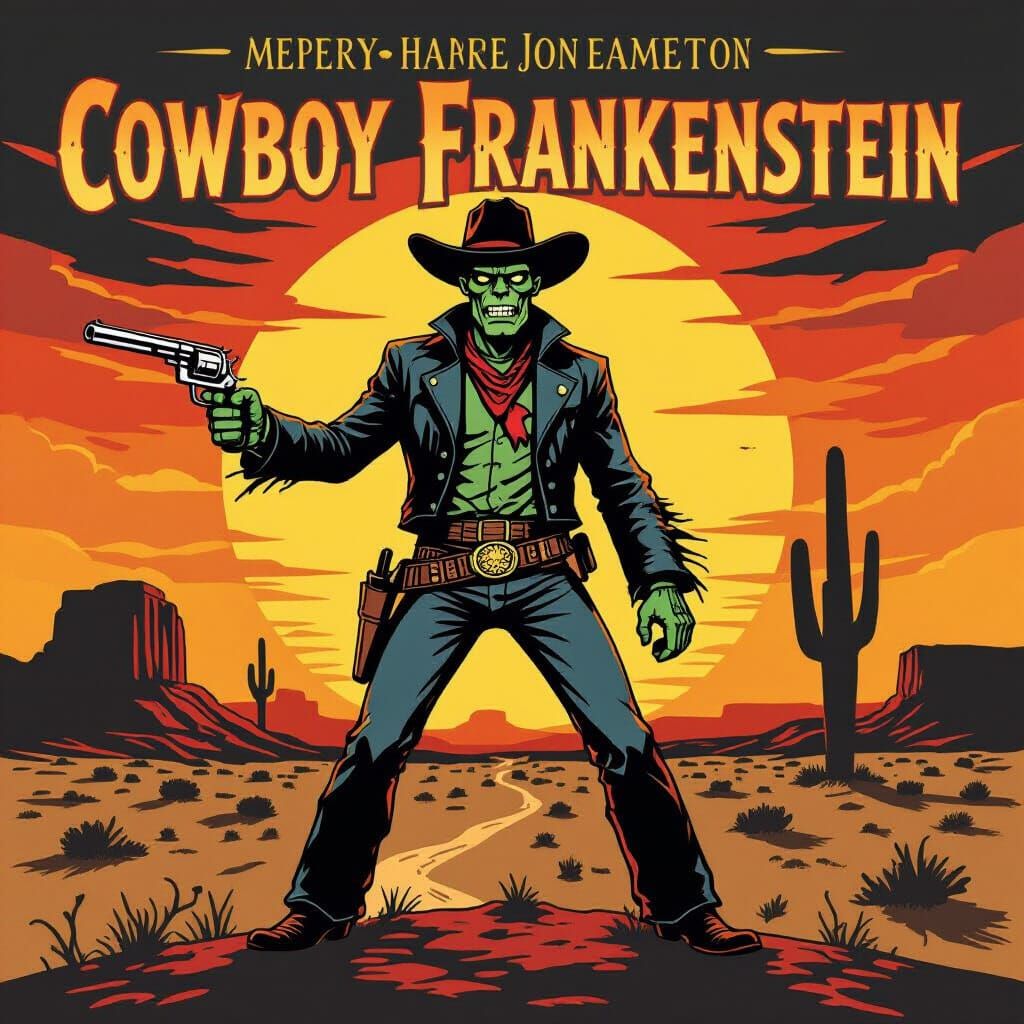 Cowboy Frankenstein at High Noon