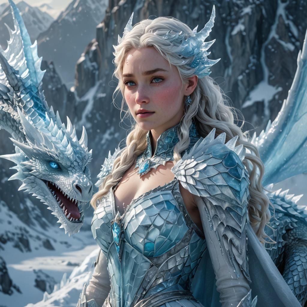 Ice Queen and Dragon: Professional Portrait Photography