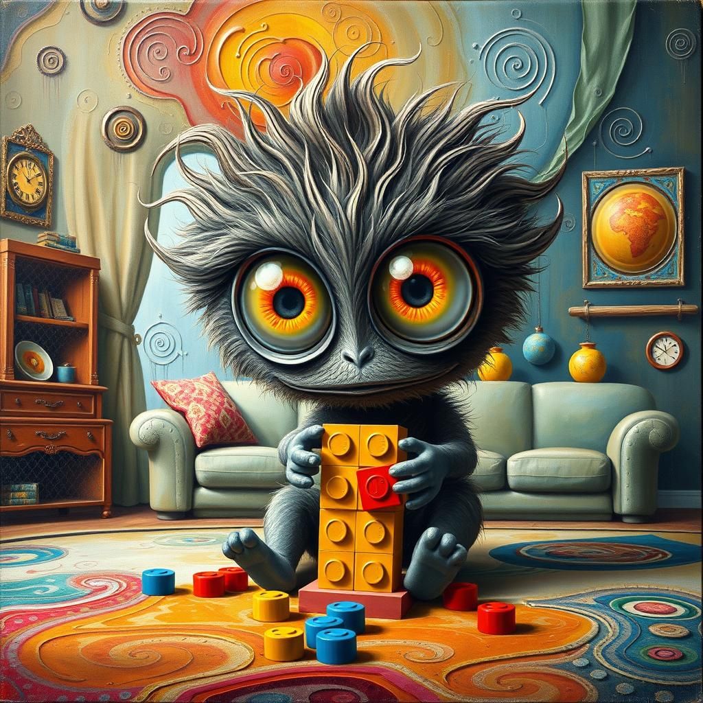 Chibola's cousin playing LEGO 😅