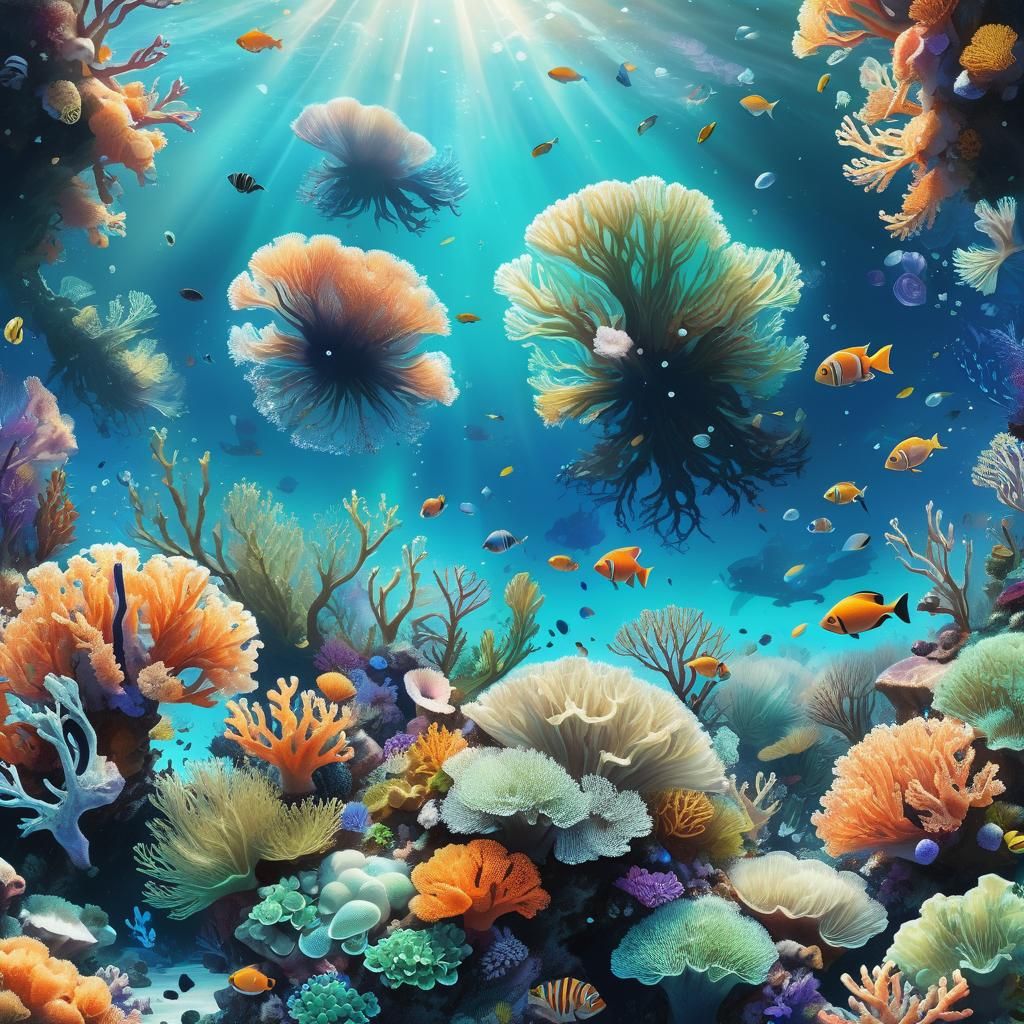Vibrant Oceanic Concept Art in Unreal Engine 5