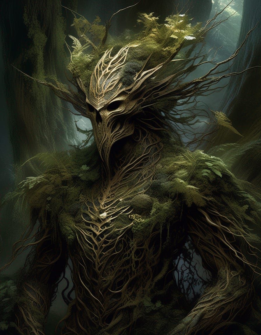 Ethereal Earth Elemental in Digital Art Style