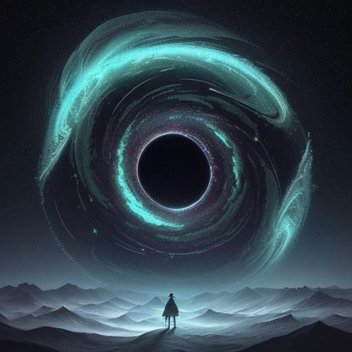 Celestial Serpent in Starry Night Sky