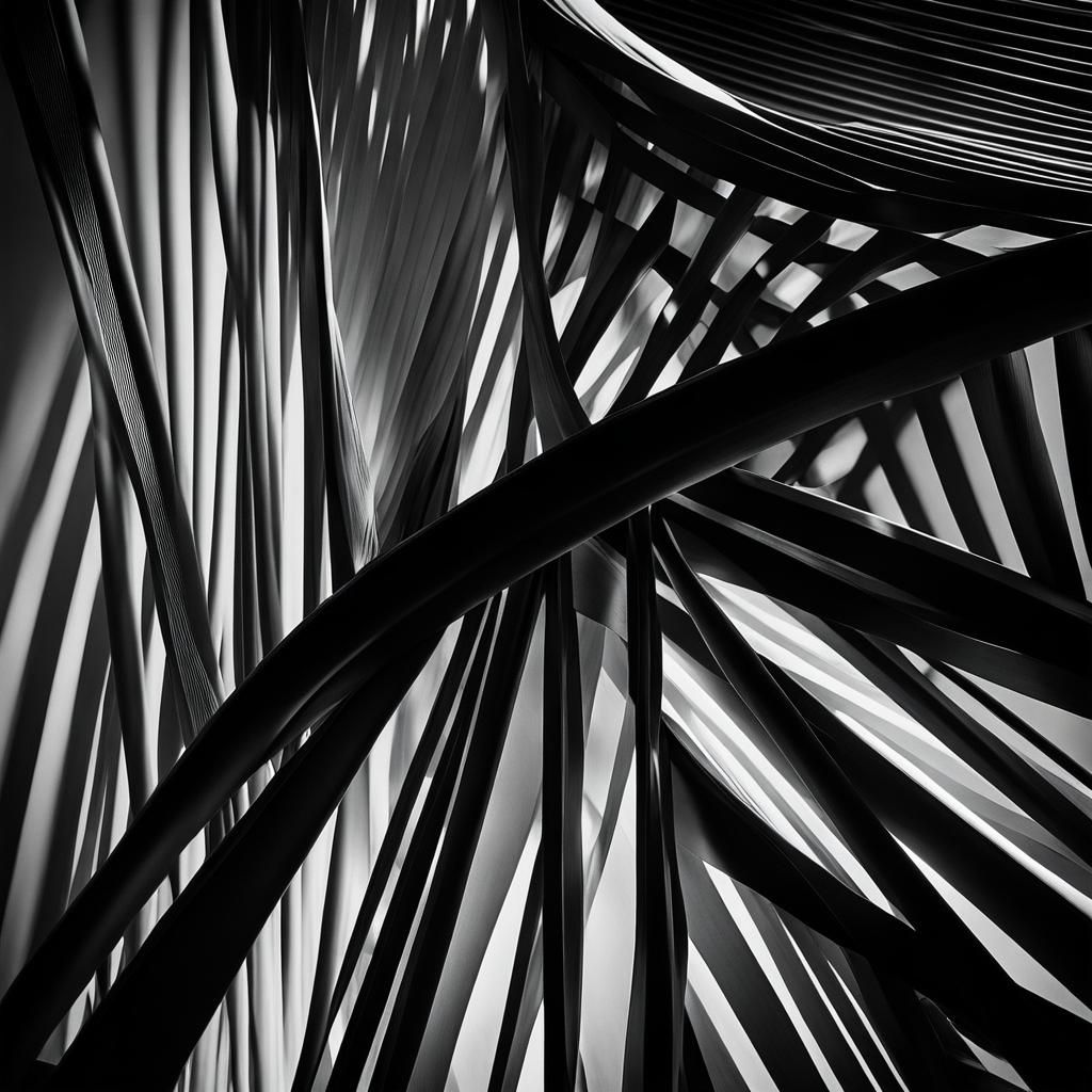High Contrast Black and White Abstract Photography