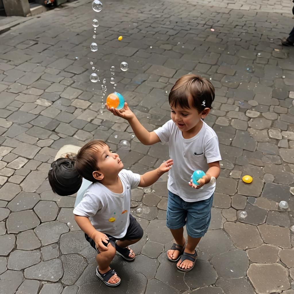 Childhood Dream: Soap Bubbles of Imagination