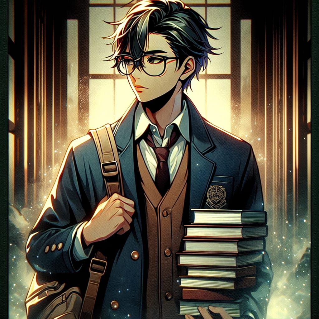 Anime-Style Student Headed to High School