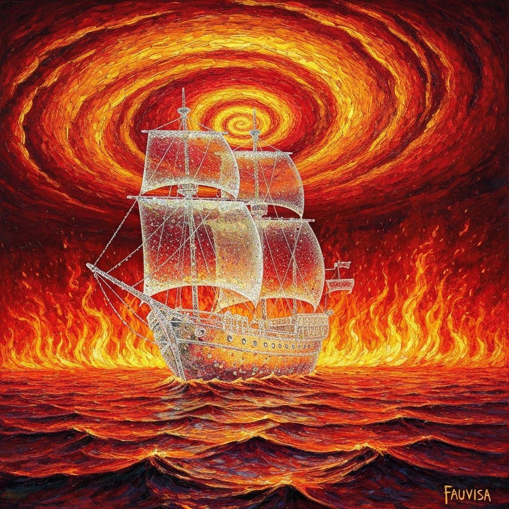 Ghost ship in hell